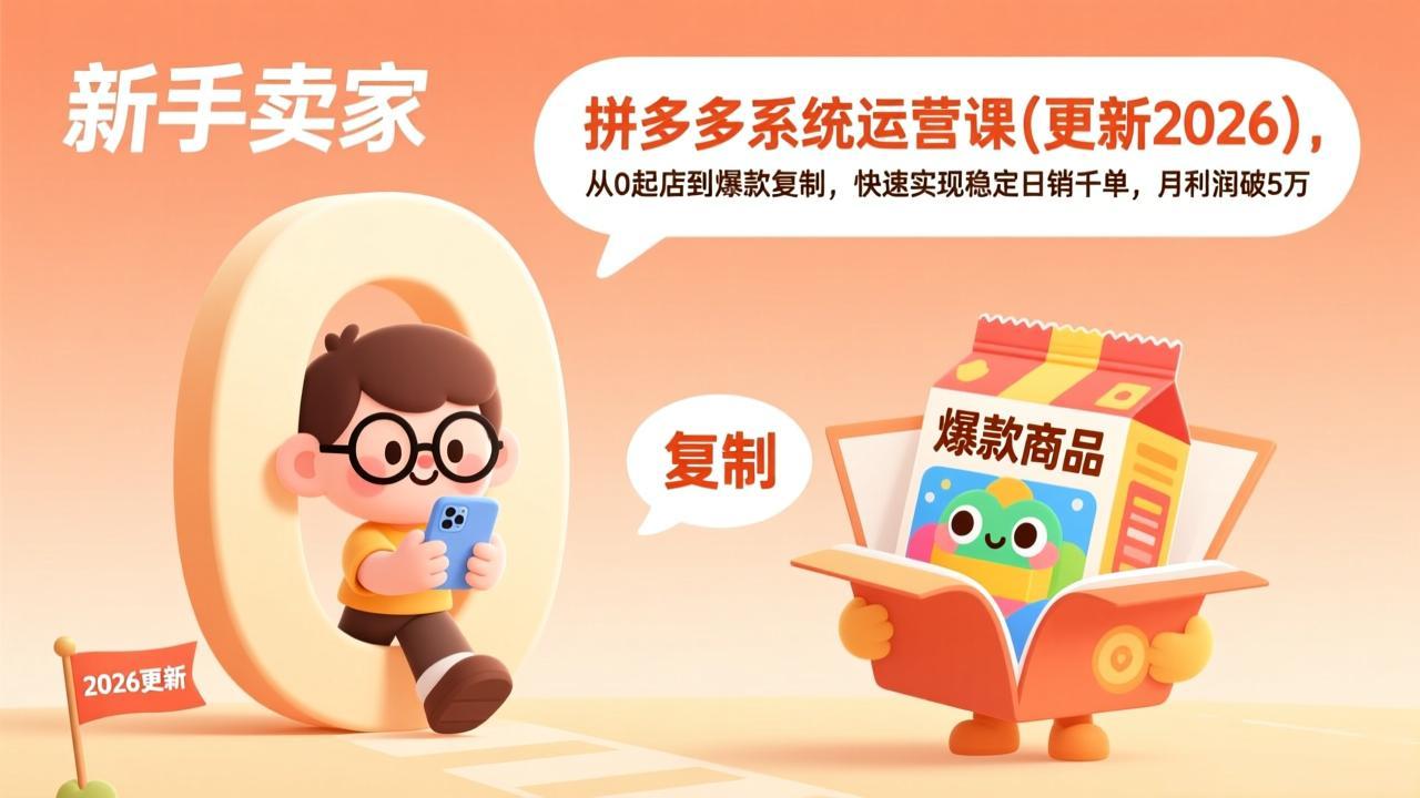 拼多多系统运营课(更新2026-云网创