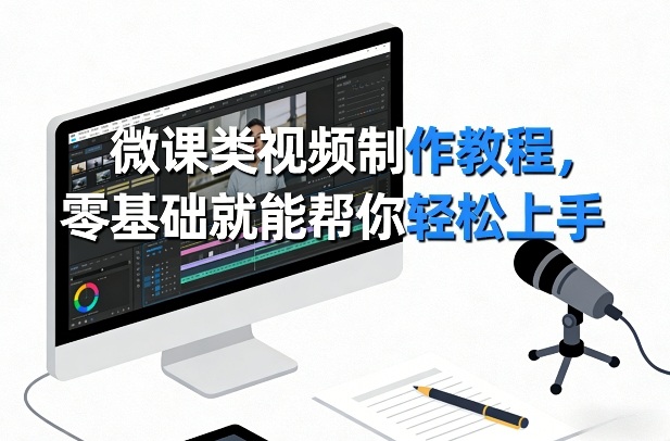 微课类视频制作教程，零基础就能帮你轻松上手-云网创