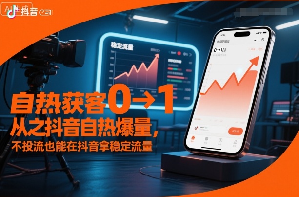 自热获客从0到1之抖音自热爆量,不投流也能在抖音拿稳定流量-云网创