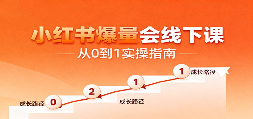 小红书爆量会线下课，聚焦小红书运营全流程，从0到1爆店实操方案-云网创