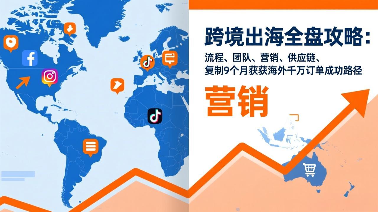 跨境出海全盘攻略:流程,团队,营销,供应链,复制9个月斩获海外千万订单成功路径-云网创