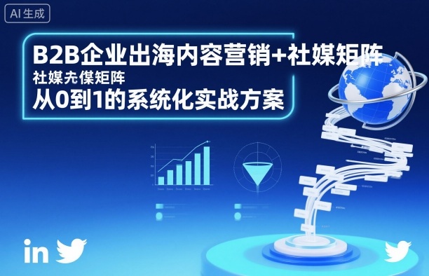 B2B企业出海内容营销+社媒矩阵，从0到1的系统化实战方案-云网创