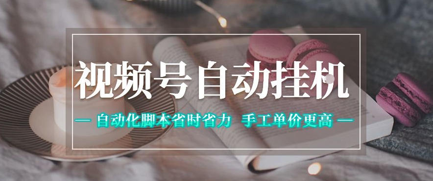 视频号自动挂G项目,自动化脚本省时省力,手工单价更高,日入300+全网最稳【揭秘】-云网创