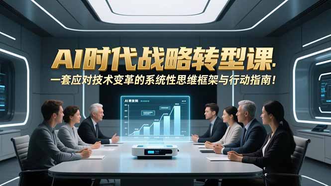 AI时代战略转型课:一套应对技术变革的系统性思维框架与行动指南!-云网创