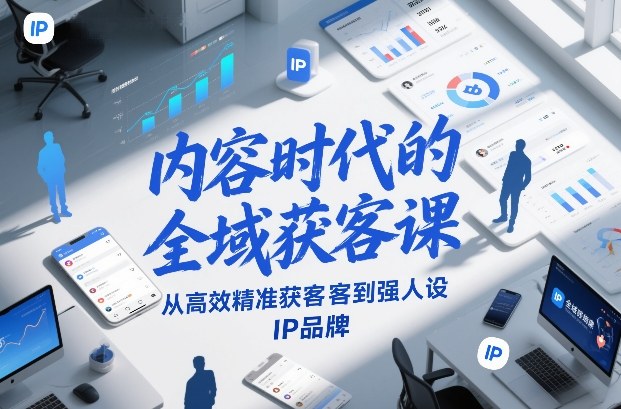 内容时代的全域获客课,从高效精准获客到强人设IP品牌-云网创